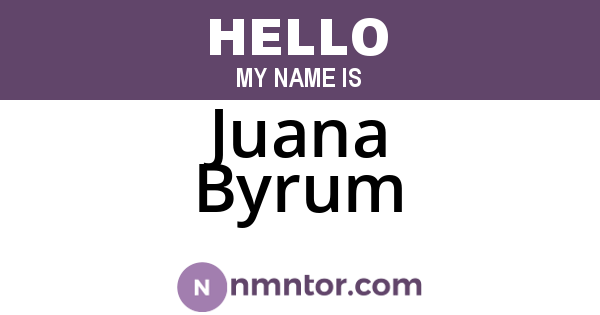 Juana Byrum