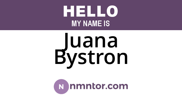 Juana Bystron