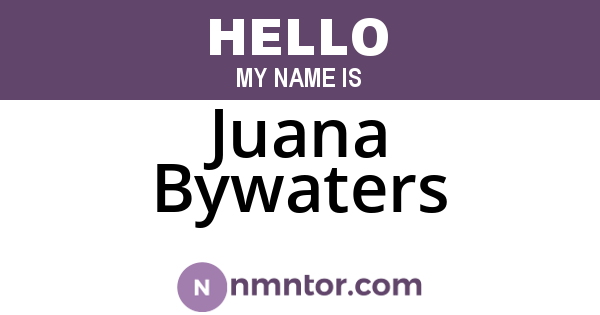 Juana Bywaters