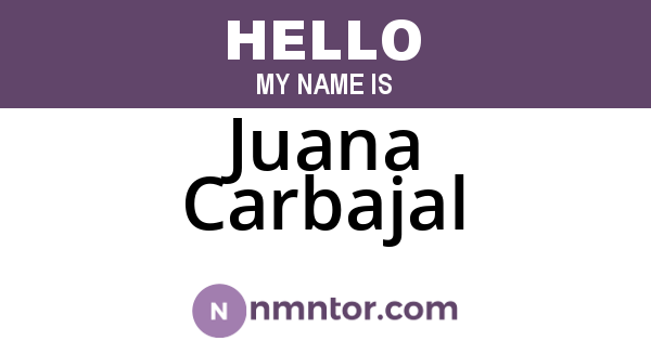 Juana Carbajal