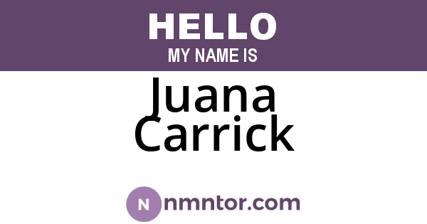 Juana Carrick