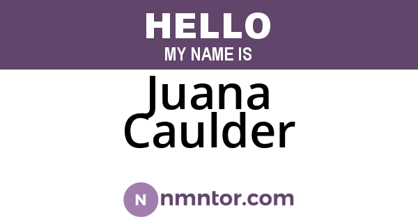 Juana Caulder