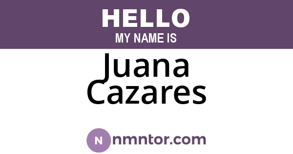 Juana Cazares