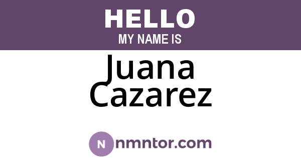 Juana Cazarez