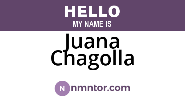 Juana Chagolla
