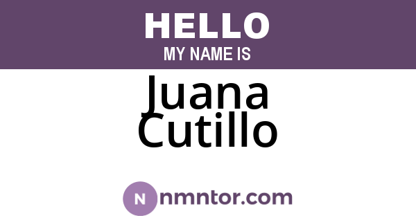 Juana Cutillo