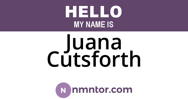 Juana Cutsforth