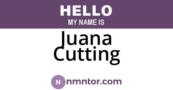 Juana Cutting