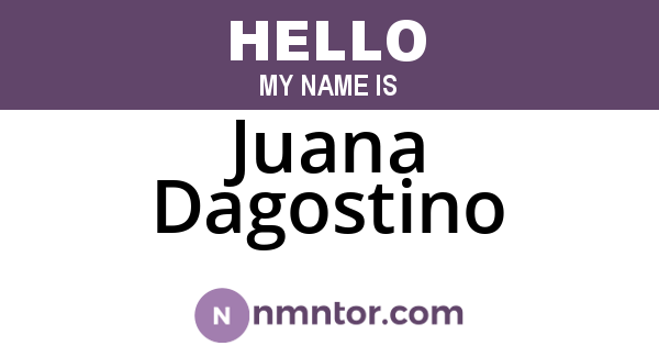 Juana Dagostino