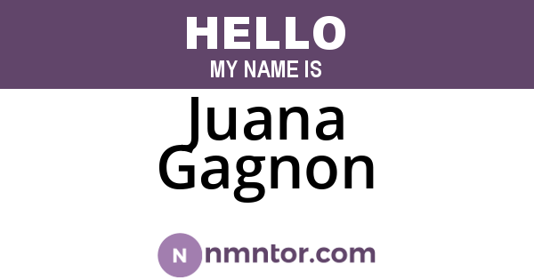 Juana Gagnon