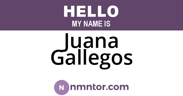 Juana Gallegos