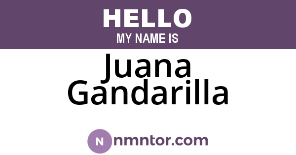 Juana Gandarilla