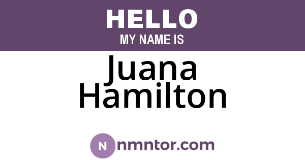 Juana Hamilton