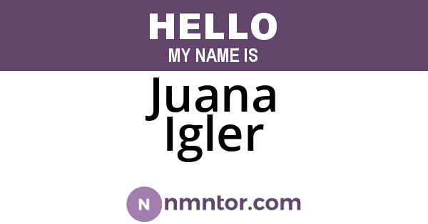 Juana Igler