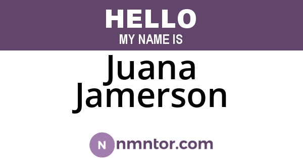Juana Jamerson