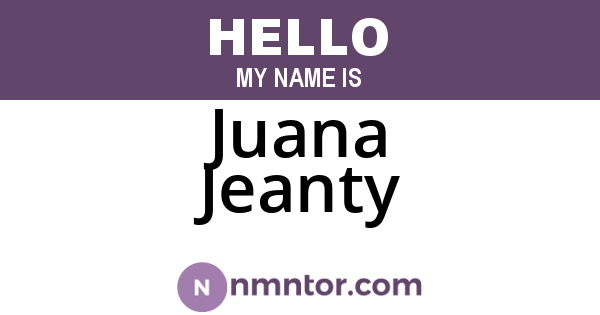 Juana Jeanty