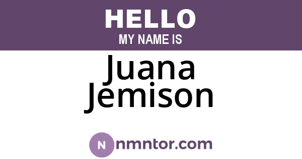 Juana Jemison