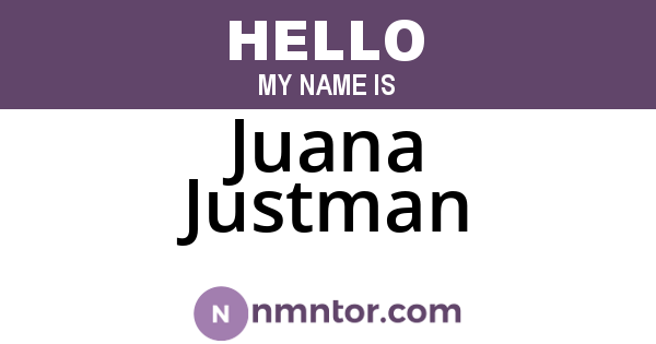 Juana Justman
