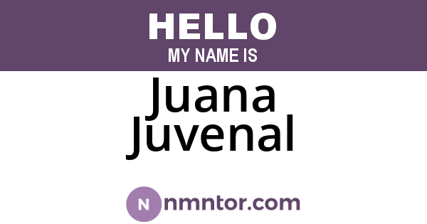 Juana Juvenal