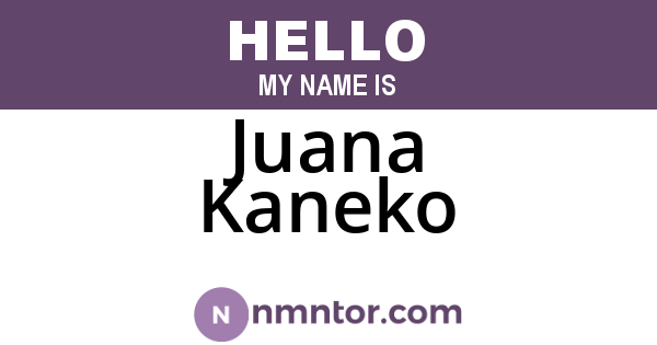 Juana Kaneko