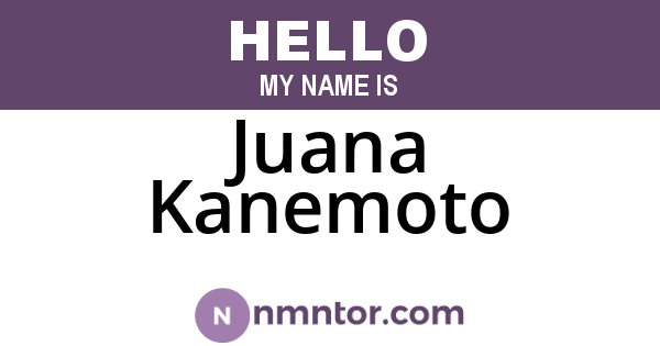 Juana Kanemoto