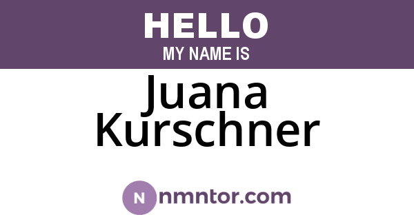 Juana Kurschner