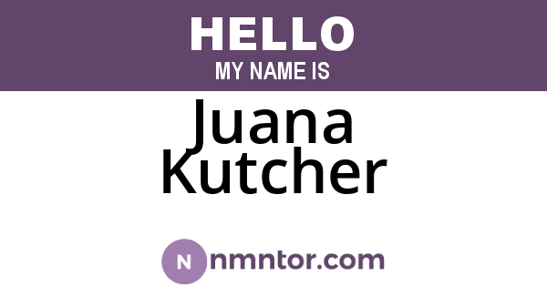 Juana Kutcher