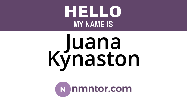 Juana Kynaston