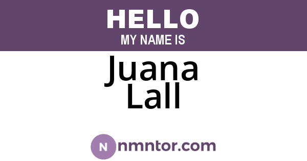 Juana Lall