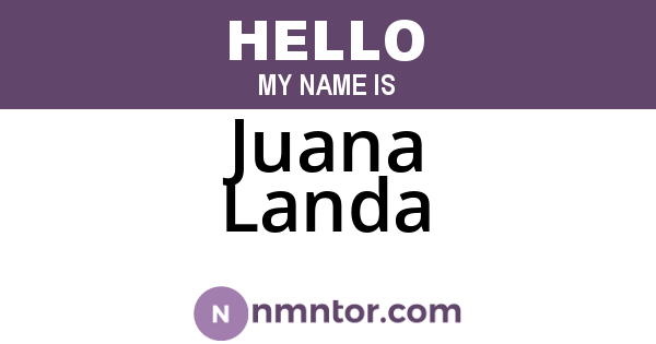 Juana Landa
