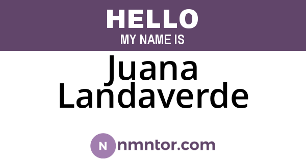 Juana Landaverde