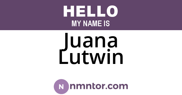 Juana Lutwin
