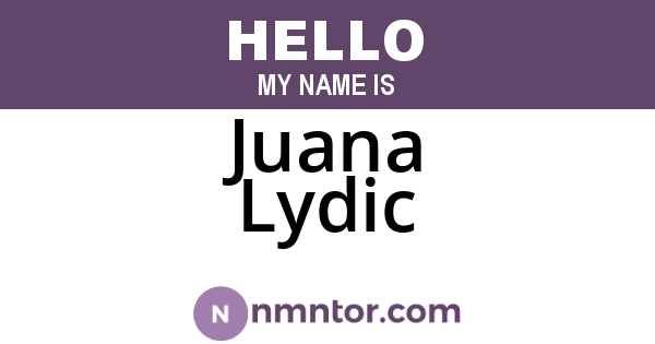 Juana Lydic
