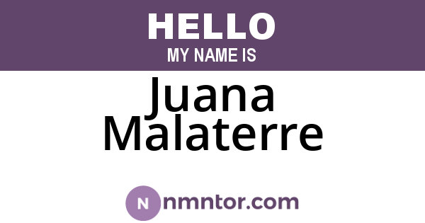 Juana Malaterre