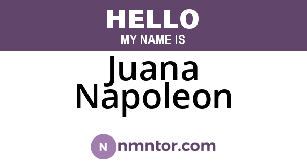 Juana Napoleon