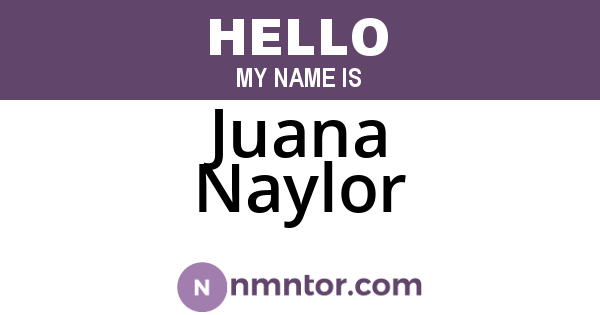 Juana Naylor