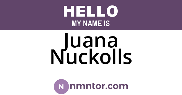 Juana Nuckolls