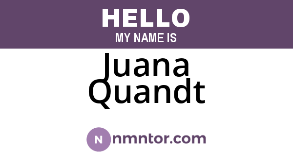 Juana Quandt