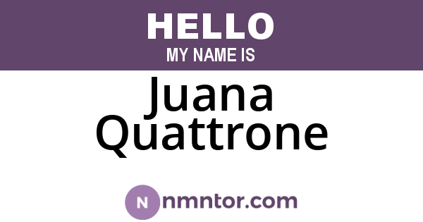 Juana Quattrone