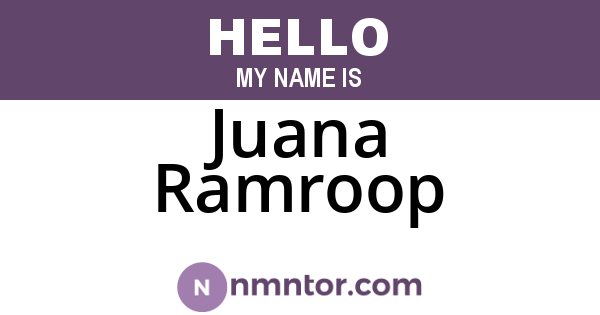 Juana Ramroop