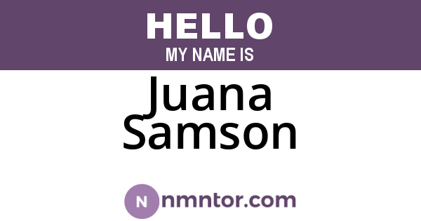 Juana Samson