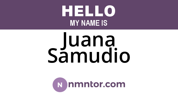 Juana Samudio