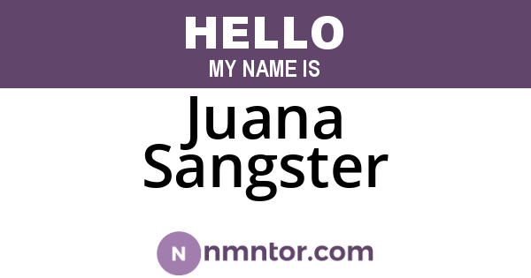 Juana Sangster