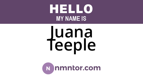 Juana Teeple