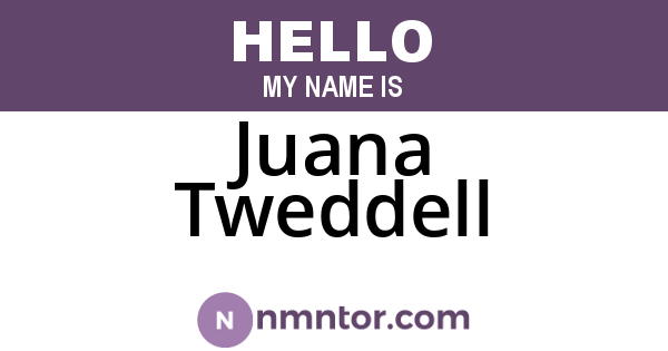 Juana Tweddell