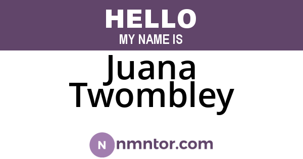Juana Twombley