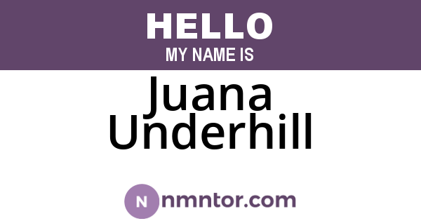 Juana Underhill