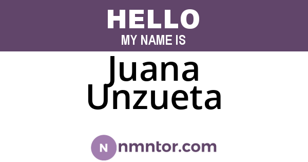Juana Unzueta