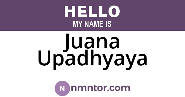 Juana Upadhyaya