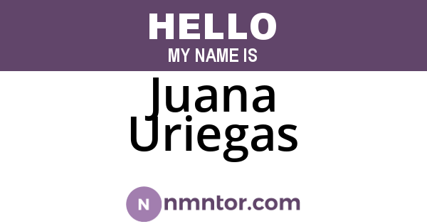 Juana Uriegas